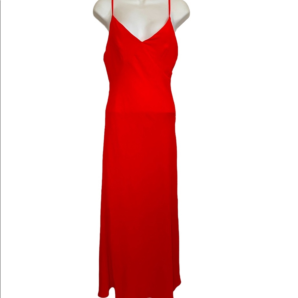 Forever 21 orange maxi sleeveless dress long